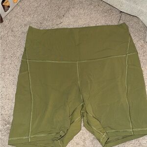 Lululemon Align Shorts Pockets 6in Bronze Green size 12